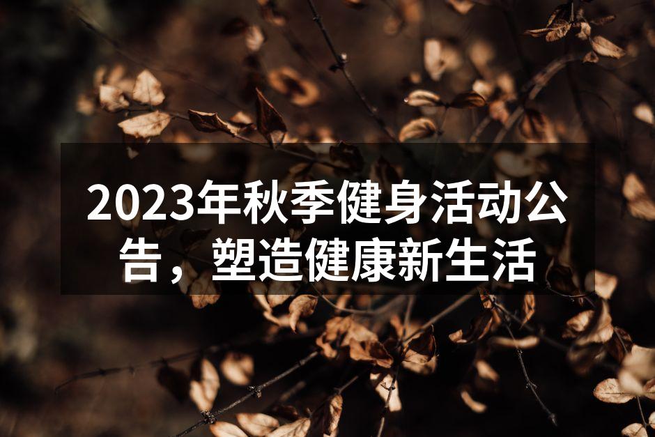 秋季健身活动现场